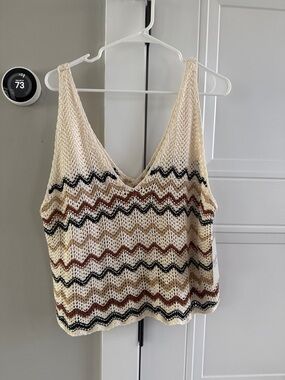 Wrangler Retro Cream Knit Tank size L